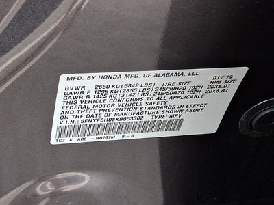 2019 Honda Pilot Elite