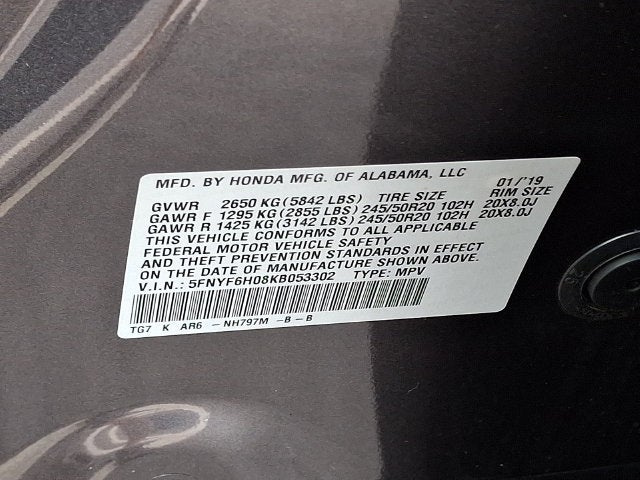 2019 Honda Pilot Elite