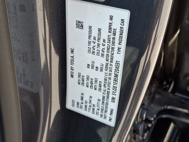 2022 Tesla Model 3 Long Range