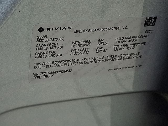 2023 Rivian R1T Adventure