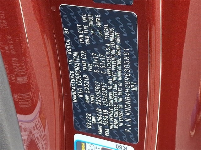 2024 Kia Carnival LX Seat Package