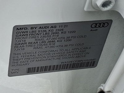 2022 Audi Q3 Premium S Line quattro