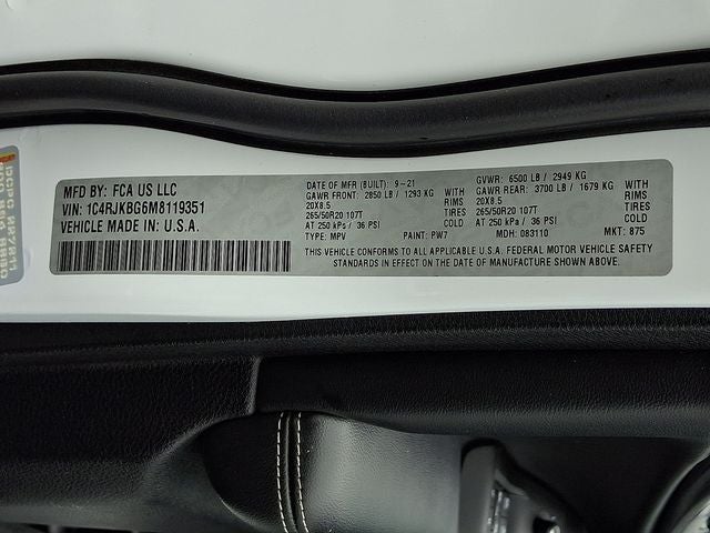 2021 Jeep Grand Cherokee L Limited