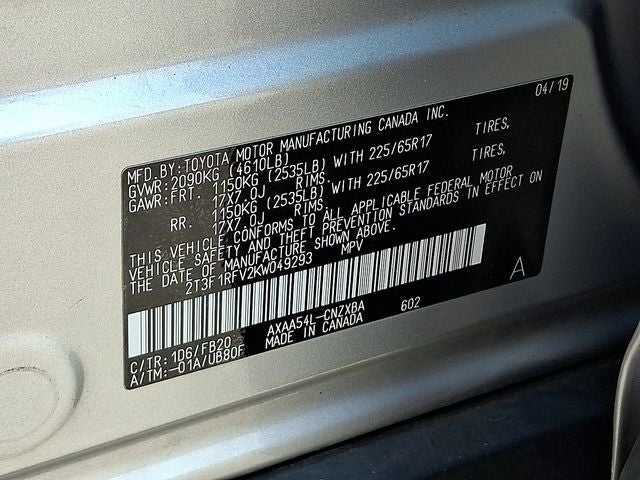 2019 Toyota RAV4 LE