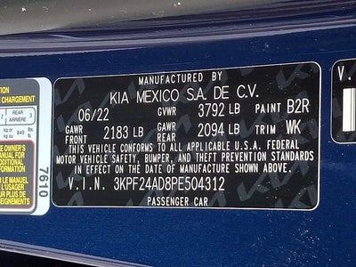 2023 Kia Forte LXS
