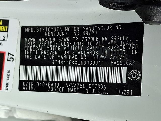 2020 Toyota Camry SE