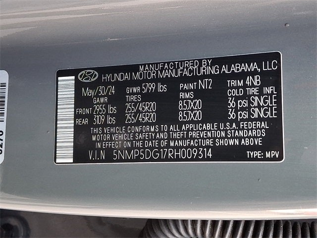 2024 Hyundai Santa Fe Hybrid Calligraphy