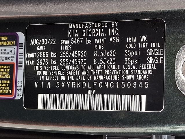 2022 Kia Sorento X-Line SX Prestige