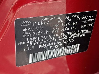 2017 Hyundai Elantra Limited
